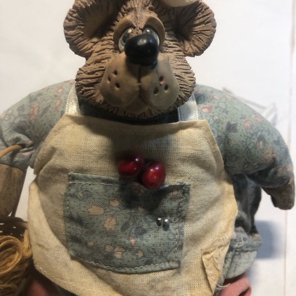 Vintage Russ Grandma Bear beanbag & resin arms legs - Picture 2 of 9